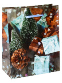 Пакет M 18x23x8см Новогоднее настроение