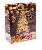 Пакет S Елочка с подарками 11,5x14,5x6см