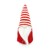 Украшение декор Гном красный 8*18см 1шт