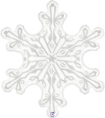 Шар фольга фигура Снежинка 38'' 97см