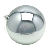 Игрушки на елку Шар 30см Серебряный блестящий