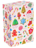 Коробка прямоугольник 15х10х5см Новогодние сладости