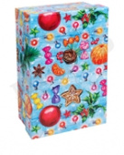 Коробка прямоугольник Новогодняя атмосфера 19х12х7,5см