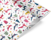 Бумага лист 70х100см Новогодние олени