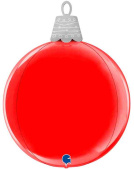 Шар фольга фигура Игрушка елочная красная 21" 38смGR