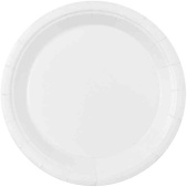 Тарелки бумажные 170мм Белый (уп6) ВЗ