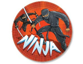 Тарелки бумажные 23 см., 8 шт. Ниндзя
