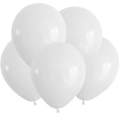 Шар латекс без рисунка 12" ВП пастель Белый (100шт)
