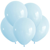 Шар латекс без рисунка 12" ВП пастель макарунс Нежно-голубой Blue (100шт)