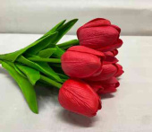 Тюльпан 30 см, латекс, красный