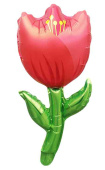 Шар фольга мини Цветок Тюльпан Красный 17" 43смFL