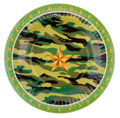Тарелки бумажные 180мм Звездный Камуфляж (уп6) ДБ