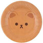 Тарелки бумажные 180мм Мишка (уп6) ДБ
