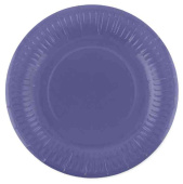 Тарелки бумажные 180см Мастхэв Синий (уп6) ДБ