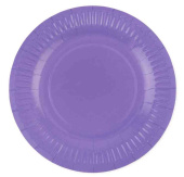 Тарелки бумажные 180см Мастхэв Сиреневый (уп6) ДБ