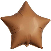 Шар фольга без рисунка 18"Fm звезда матовый Choco Brown Шоколадный Шар фольга без рисунка 18"Fm звезда матовый Choco Brown Шоколадный