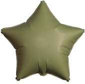 Шар фольга без рисунка 18"Fm звезда матовый Olive Green Оливковый Шар фольга без рисунка 18"Fm звезда матовый Olive Green Оливковый
