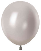 Шар латекс без рисунка 12" 512 металлик Серебро (100шт)