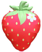 Шар фольга фигура Клубника красная сатин 26" 66смВЗ (упак)