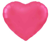 Шар фольга без рисунка 68"FL сердце сатин Розовый