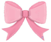 Шар фольга фигура Бант Розовый 41" 104смBT (упак)