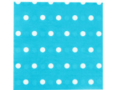 Салфетки 33см Горошек голубая (уп12) ВесЗатея