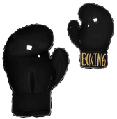 Шар фольга фигура Боксерская перчатка Черный 26" 66смFL (упак)