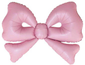 Шар фольга фигура Бант Розовый Сатин 50" 127смFL