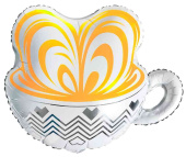 Шар фольга фигура Чашка Капучино 24" 61смFL