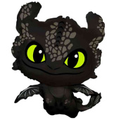 Шар фольга фигура Любимый Дракон Черный 32" 81смFL