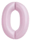 Шар фольга Цифра 40" AG Slim Зефирный "0" (упак)