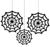 Декоративное украшение Фант Паутина черная 30-40см (уп3) Am
