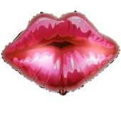Шар фольга фигура Губы 26" 65смАА (упак)