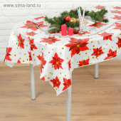 НГ Скатерть п/э 108х180см Новогоднее настроение /Сима-Ленд