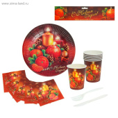 НГ Уценка Посуда набор бумага С Новым Годом