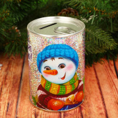 НГ Копилка для декорирования стразами Волшебного Нового Года Снеговик Сима-Ленд