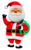 НГ Шар фольга фигура Дед Мороз с подарками 40" 102см FL (упак)