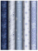 НГ Бумага лист 70х100см Snowfall (5 дизайнов) MESHU