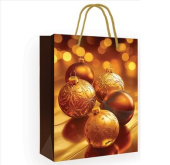 Пакет бумажный 18*23 см Новогодние шары