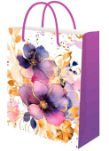 Пакет бумажный M 18х23см Орхидея