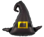 Шар фольга фигура Шляпа Волшебника Черный 31" 79смFL (упак)