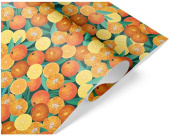 НГ Бумага лист 70х100см Мандаринки 20509461