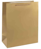Пакет бумажный M 18х23см Классика Золото