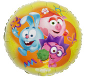 Шар фольга с рисунком 18"FL Круг Смешарики