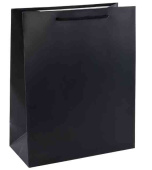 Пакет бумажный M 18х23см Классика Черный