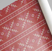 НГ Бумага лист 70х100см Новогодний орнамент БР