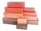 Коробка Прямоугольник 22х16х6см Стильный декор Ассорти Металлик ДБ