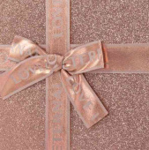 Коробка Прямоугольник 23х16х9см Роскошный подарок Розовое Золото ДБ