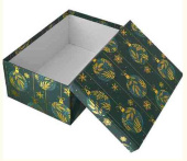 НГ Коробка прямоугольник 37х29х16см Новогодние шары