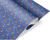 Бумага лист 70х100см Сверкающие звезды